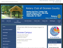 Tablet Screenshot of oconeecountyrotary.org